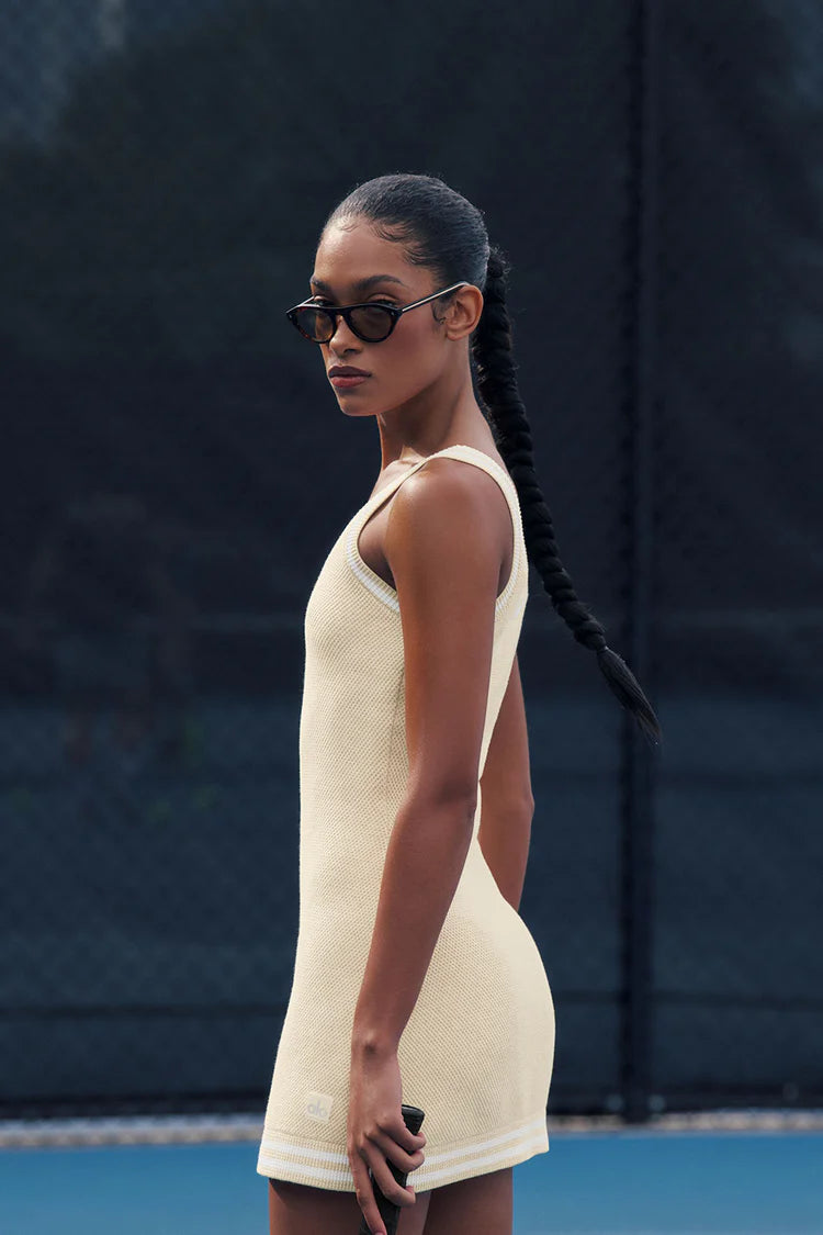 TENNIS CLUB SWEATER KNIT DRESS - ALO YOGA